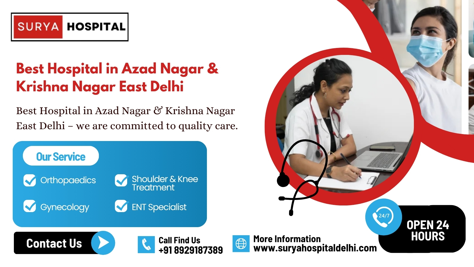 Best Hospital in Azad Nagar & Krishna Nagar East Delhi